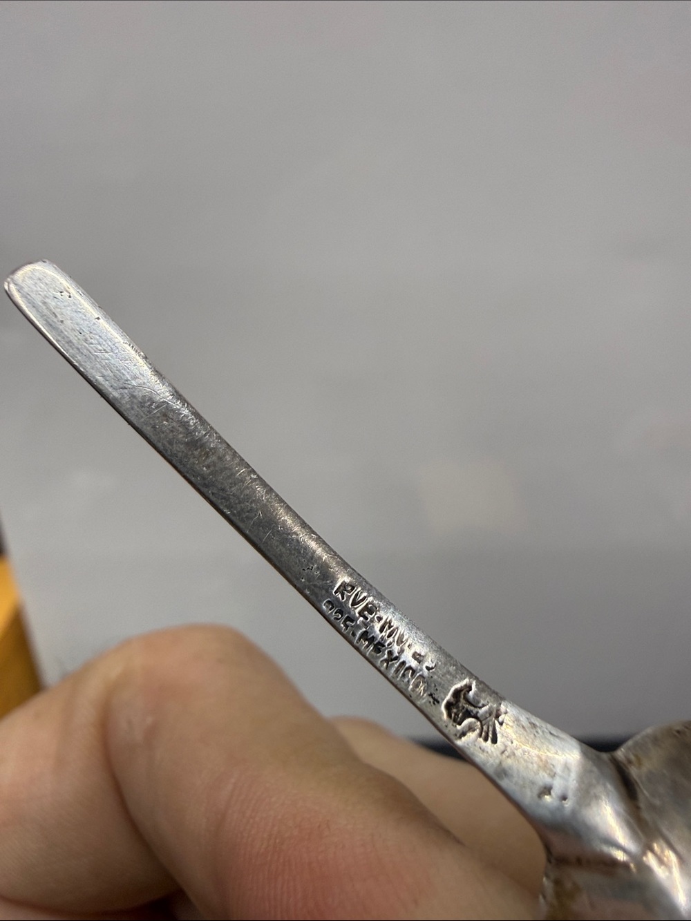 Sterling Silver Mexico Aztec Calendar Mini Spoon - Silver - Picture 3 of 3